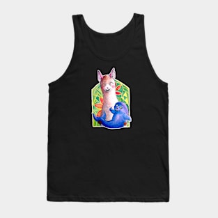 Kawaii Alpaca and the Seal of Approval Tank Top